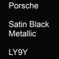 Preview: Porsche, Satin Black Metallic, LY9Y.